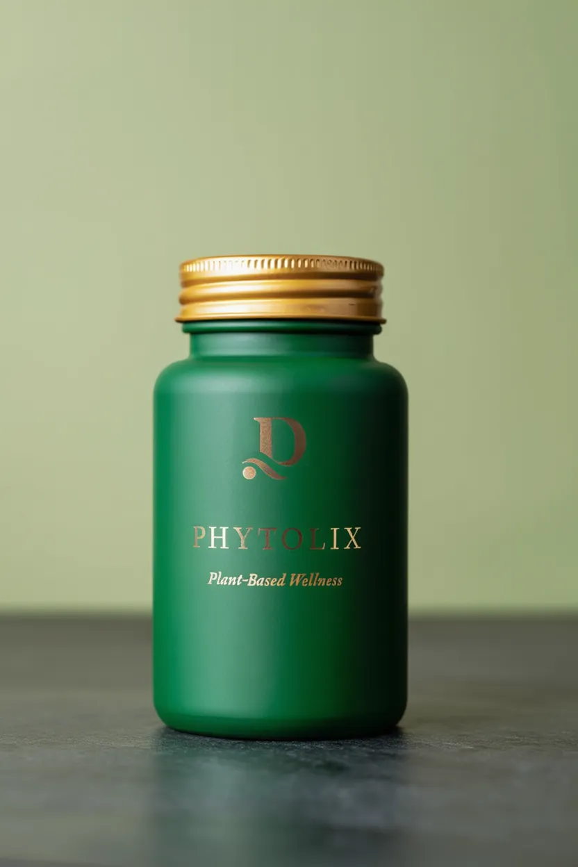 Phytolix plant-based supplement bottle with natural herbal ingredients